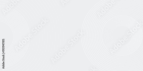 Abstract white glowing geometric lines on gray background. Modern shiny blue circle lines pattern. Futuristic technology concept. Suit for cover, poster, banner, brochure, header, website vector