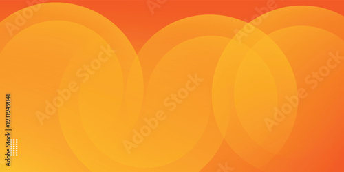 Minimal geometric background. Orange elements with fluid gradient. Dynamic shapes composition. Eps10 vector