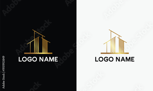 Modern and professional real estate logo design concept featuring a clean architectural symbol and strong brand identity structure. Suitable for property agencies, housing developers, commercial broke