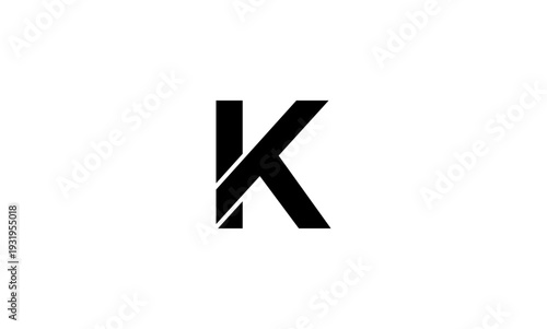 KT initial letters logo or KT monogram