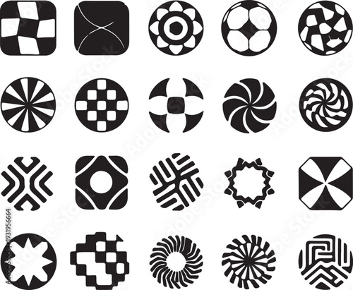Football ball vector icon set. Soccer balls icons. soccer ball icons, football or soccer ball icon set in different styles, football simple black style, Vector illustration eps 10.
