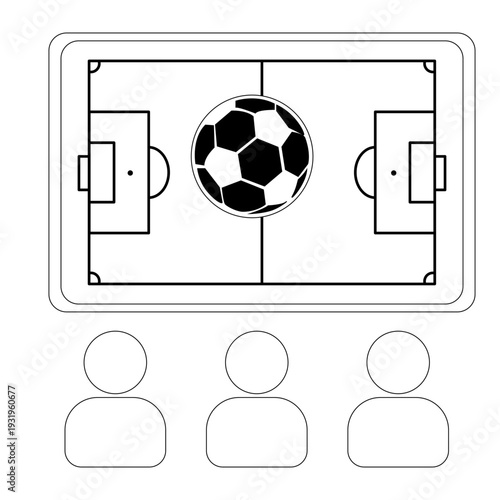 Icon of a man with a broken arm tied in a cast vector illustration