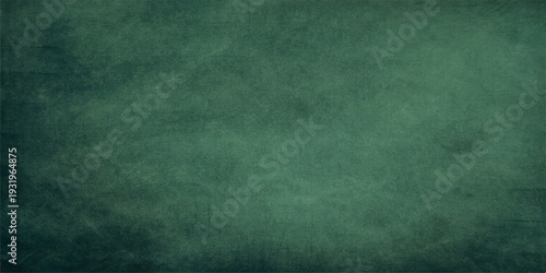A textured dark green grunge background featuring aged paper material and a rough vintage wall pattern with central copy space for retro art design