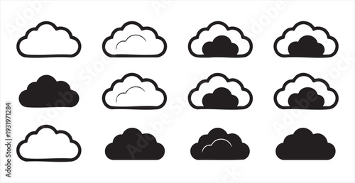 Different car body styles vector illustration with labels on white background including suv and bus