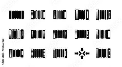 Collection of diverse barcode illustrations displayed in a grid pattern