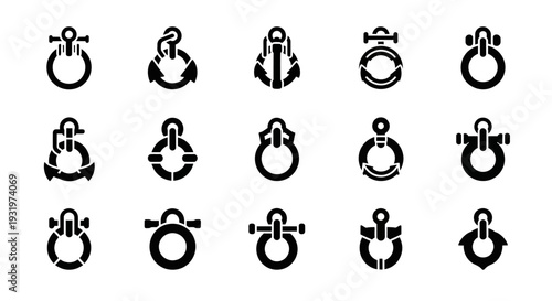 Collection of various stopwatch icons in different styles on a clean background