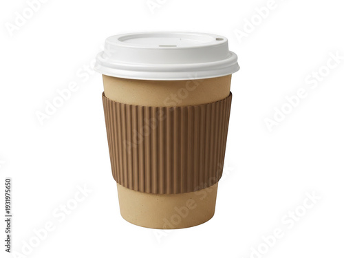 Wallpaper Mural A brown paper coffee cup with a white lid Torontodigital.ca