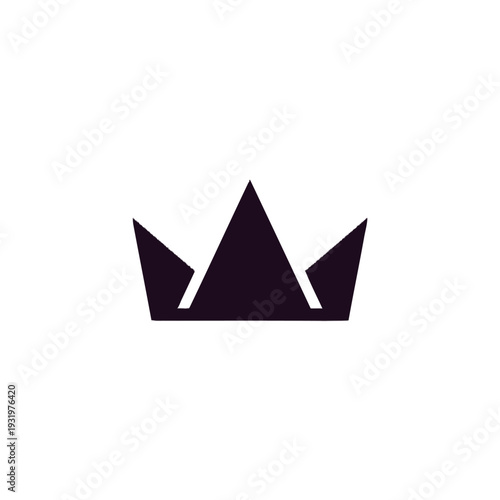 Black Crown Icon Symbol Royalty.