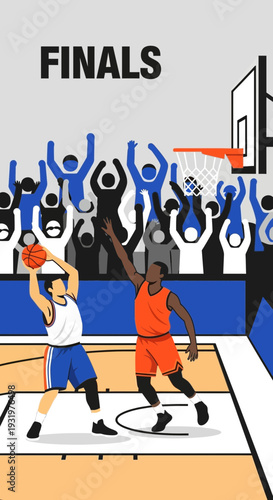 Dramatic Basketball Finals Showdown: Intense Competition and Thrilling Athleticism Displayed