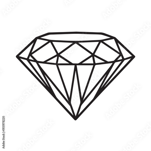 diamond on white background