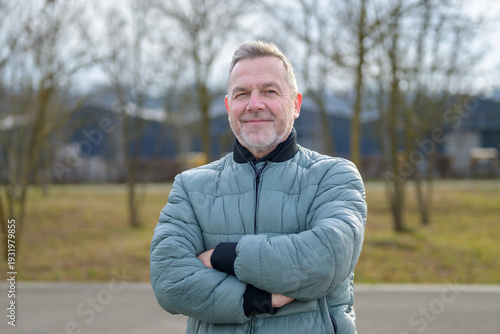 Confident Senior Man Outdoor Portrait