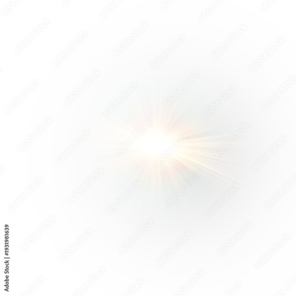Obraz premium PNG glowing delicate star with sparkle effect. Glowing yellow light, sun-like stars.