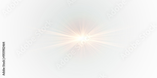 PNG glowing delicate star with sparkle effect. Glowing yellow light, sun-like stars.
