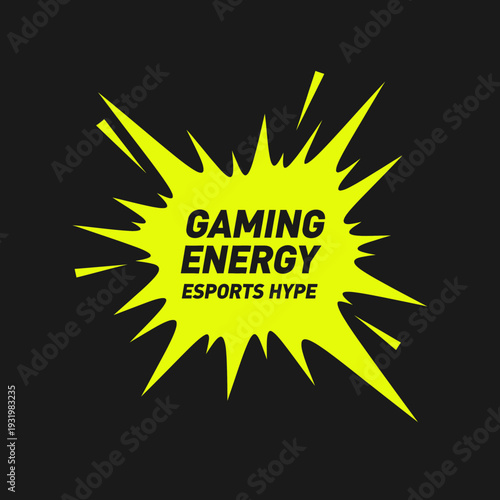 Dynamic Gaming Energy Visualizing Esports Hype Through Explosive Abstract Design Elements