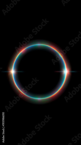 Light leaks Lens flare holographic effect vertical background. Texture of retro film overly, image with scratch, dust and lights