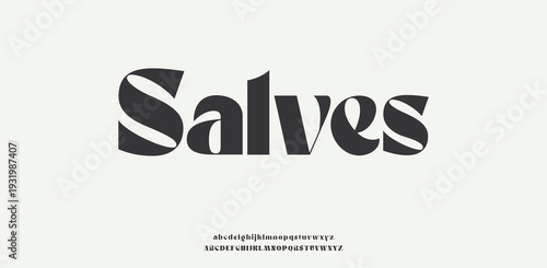 Salves logo design with black text on white background