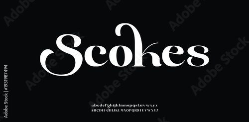 Scohes Logo Design with White Text on Black Background