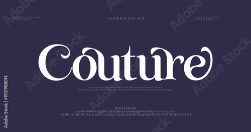 Couture Fashion Typography Logo Design