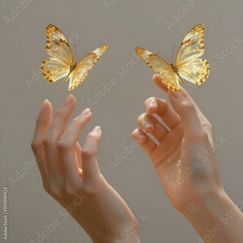 butterfly on hand