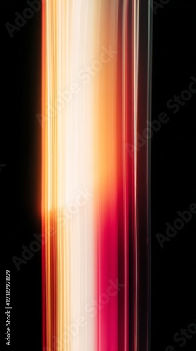 Light leaks Lens flare holographic effect vertical background. Texture of retro film overly, image with scratch, dust and lights