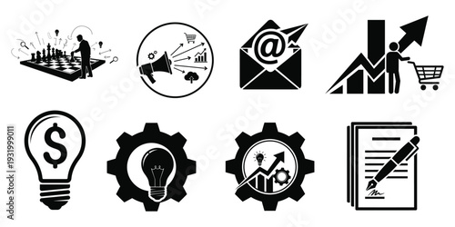 Business and technology icons