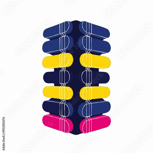 Colorful Earplug Dispenser with Multiple Earplugs.