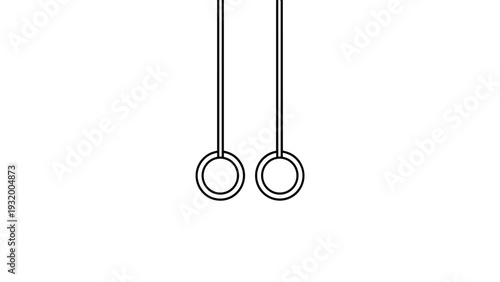 Minimalist hanging lamp design with clean lines and geometric shapes