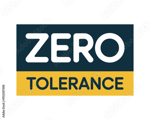 A bold logo featuring the phrase Zero Tolerance in a striking color scheme