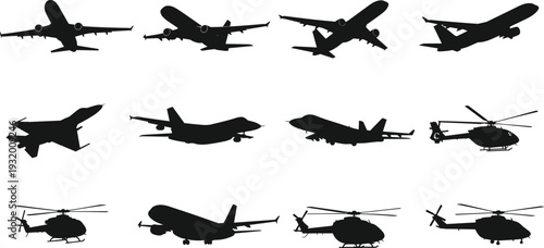 Black and white stylized silhouette illustration of French fries containers and individual fries arranged as a puzzle, perfect for food, logic, and design purposes