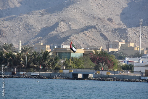 Wallpaper Mural Persian Gulf, Strait of Hormuz, which connects with the Arabian Sea and the Indian Ocean, Coast of the United Arab Emirates, Middle East. Torontodigital.ca