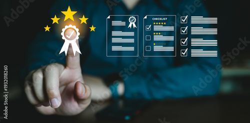 Business Quality Assurance Rating Evaluation and Performance Review Concept