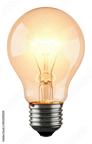 Light bulb png glowing filament png idea innovation symbol transparent background