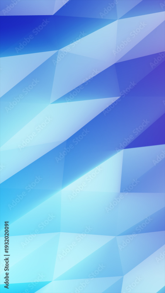 Obraz premium Clean abstract blue polygonal background with soft gradients and geometric shapes, ideal for technology, corporate design, and modern digital presentations