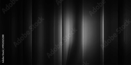 Abstract black curtain background featuring a metallic silver texture with brushed chrome lines and a dark striped pattern for a sleek stage backdrop design