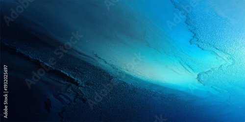 Deep blue abstract nature texture of clear ocean water ripples with sunlight reflecting on the liquid surface and waves under the dark sea light