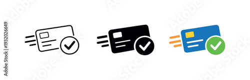 Streamlined Service Success. Completed transaction outcome portrayed by a streamlined service badge suggesting accuracy, speed,