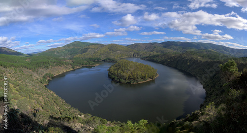 Wallpaper Mural Panoramic Melero meander river landscape Torontodigital.ca
