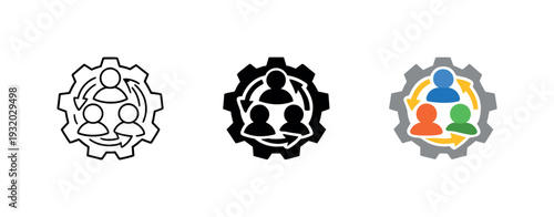 Productive synergy outcome portrayed by a refined collaboration badge reflecting efficiency, unity, and coordinated workflow,