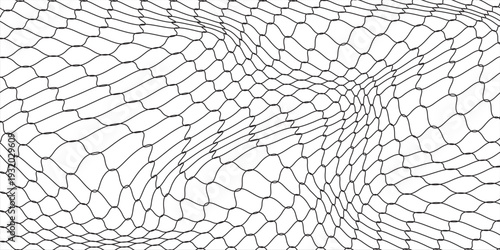 Curved net pattern. Seamless design for sportswear or equipment like soccer goals, volleyball nets, basketball hoops, hockey nets, and athletic gea