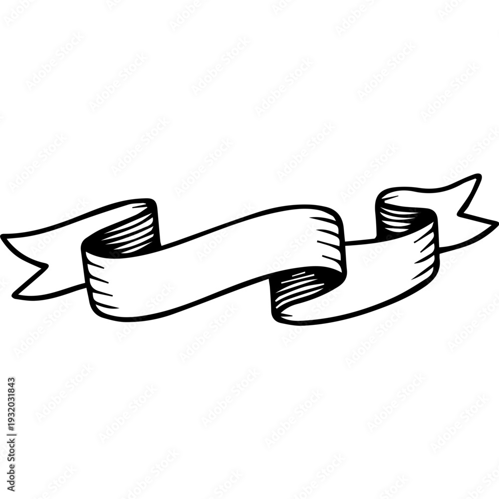 Obraz premium Ribbon Banner Vector