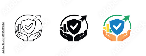 Reduced exposure outcome portrayed by a refined risk strategy badge reflecting control, resilience, and informed decision making,