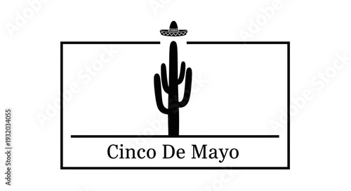 Cinco De Mayo Cactus Sombrero Graphic Design