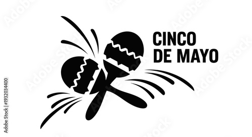 Cinco de Mayo Maracas Celebration Graphic