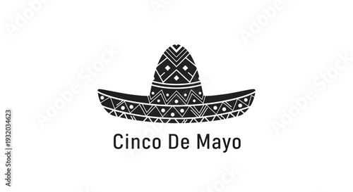 Cinco De Mayo Sombrero Hat Illustration - Mexican Celebration Icon