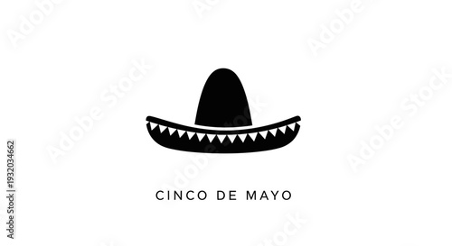 Cinco de Mayo sombrero icon celebration graphic design