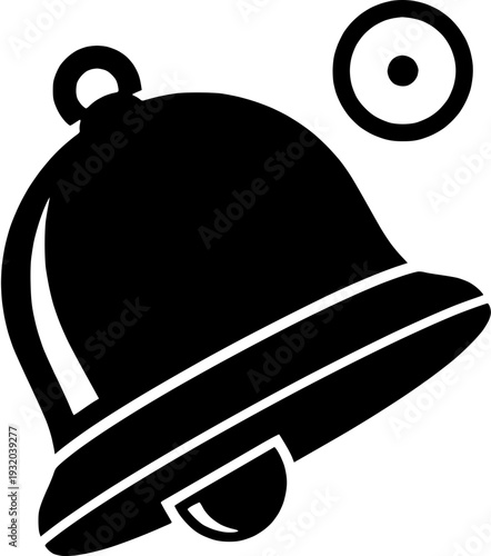 A classic bell icon representing a notification or alert, symbolizing communication and sound signals