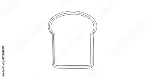 slice of bread outline