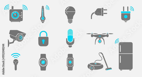 Smart home devices icons