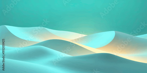 Abstract blue ocean waves background with smooth flowing lines and soft light texture design