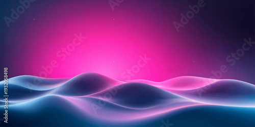 Abstract purple and colorful background with flowing waves and smooth lines